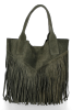 Dámská kabelka shopper bag Vittoria Gotti khaki VPOS9